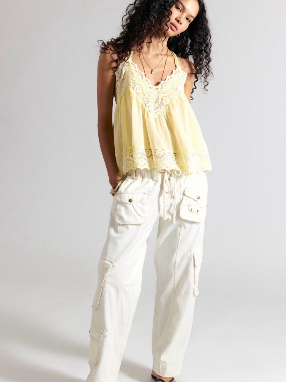 Free People Tahiti Pull On Cargo Pants